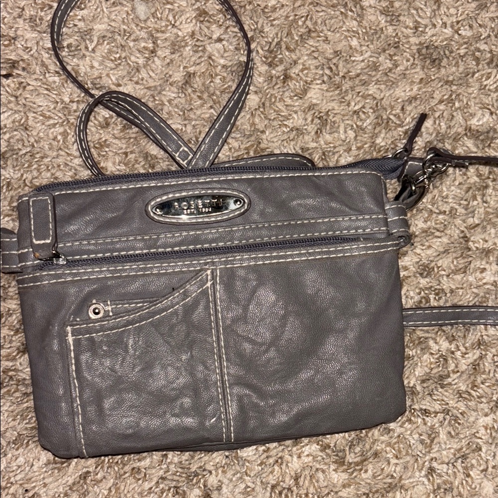 Gray Crossbody Bag